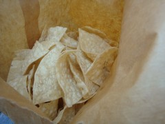 Chips close up