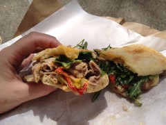 Foragers Porchetta sandwich