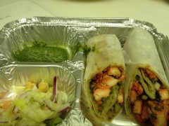 Desi Galli chicken tikka roll