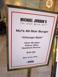 mj burger special sign