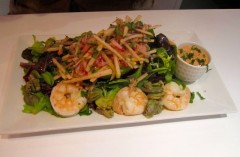 macaron III shrimp and avocado salad