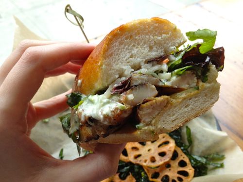 Try Satya Eastern Kitchen For The Grilled Chicken Sandwich